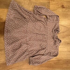Polka Dot Brown 18-24mo Dress
